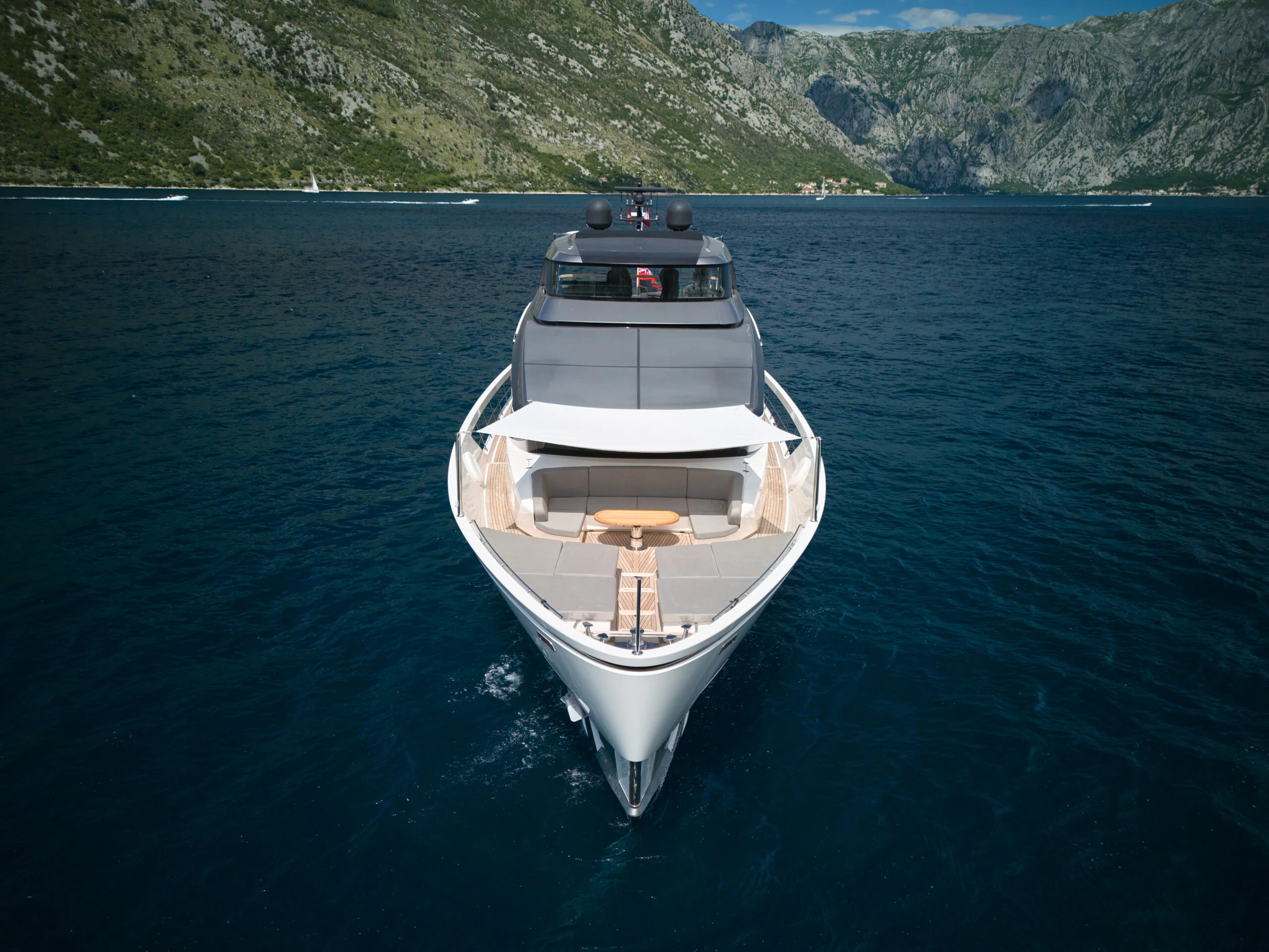 a boat in the water aboard ZAFFIRO III Yacht for Sale