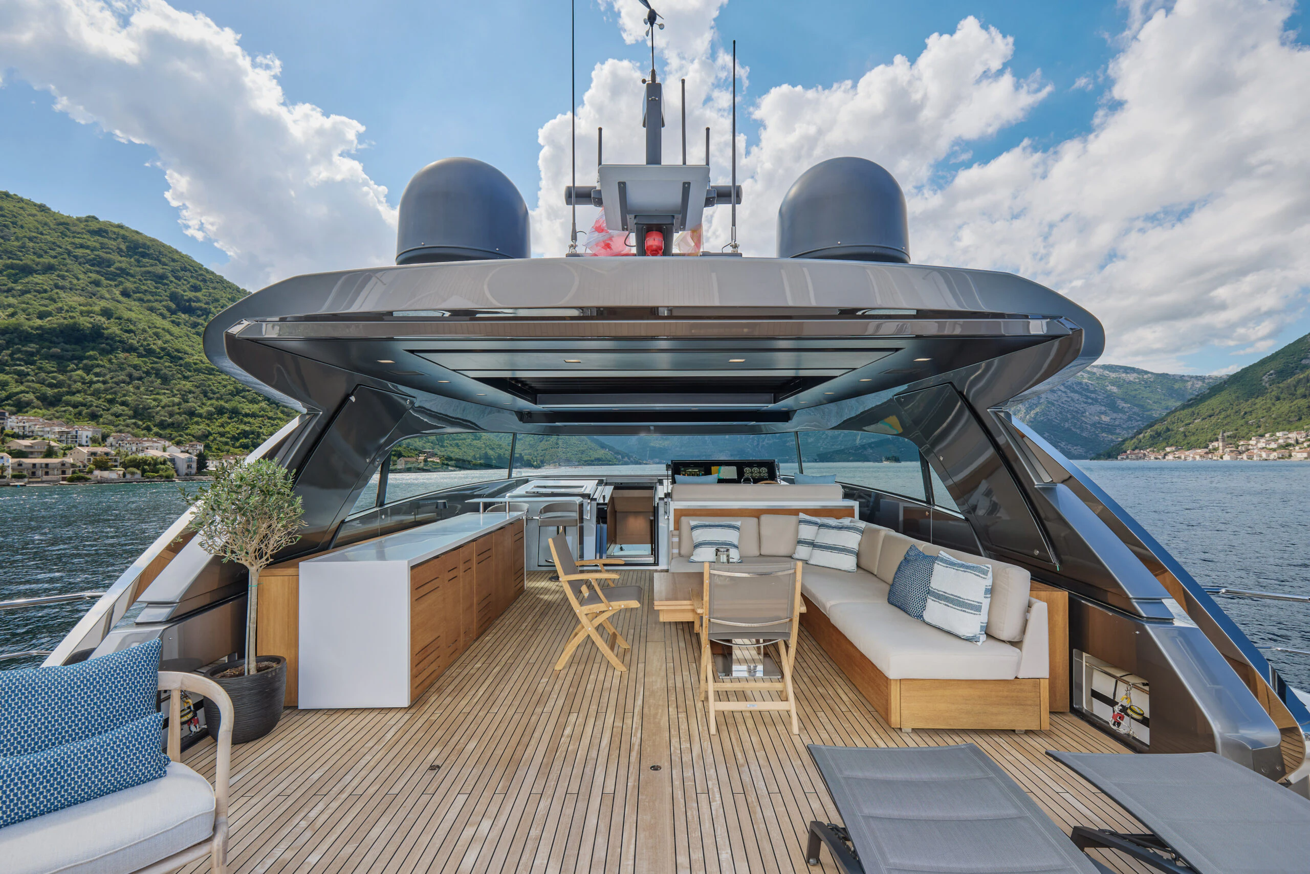 a boat on a body of water aboard ZAFFIRO III Yacht for Sale