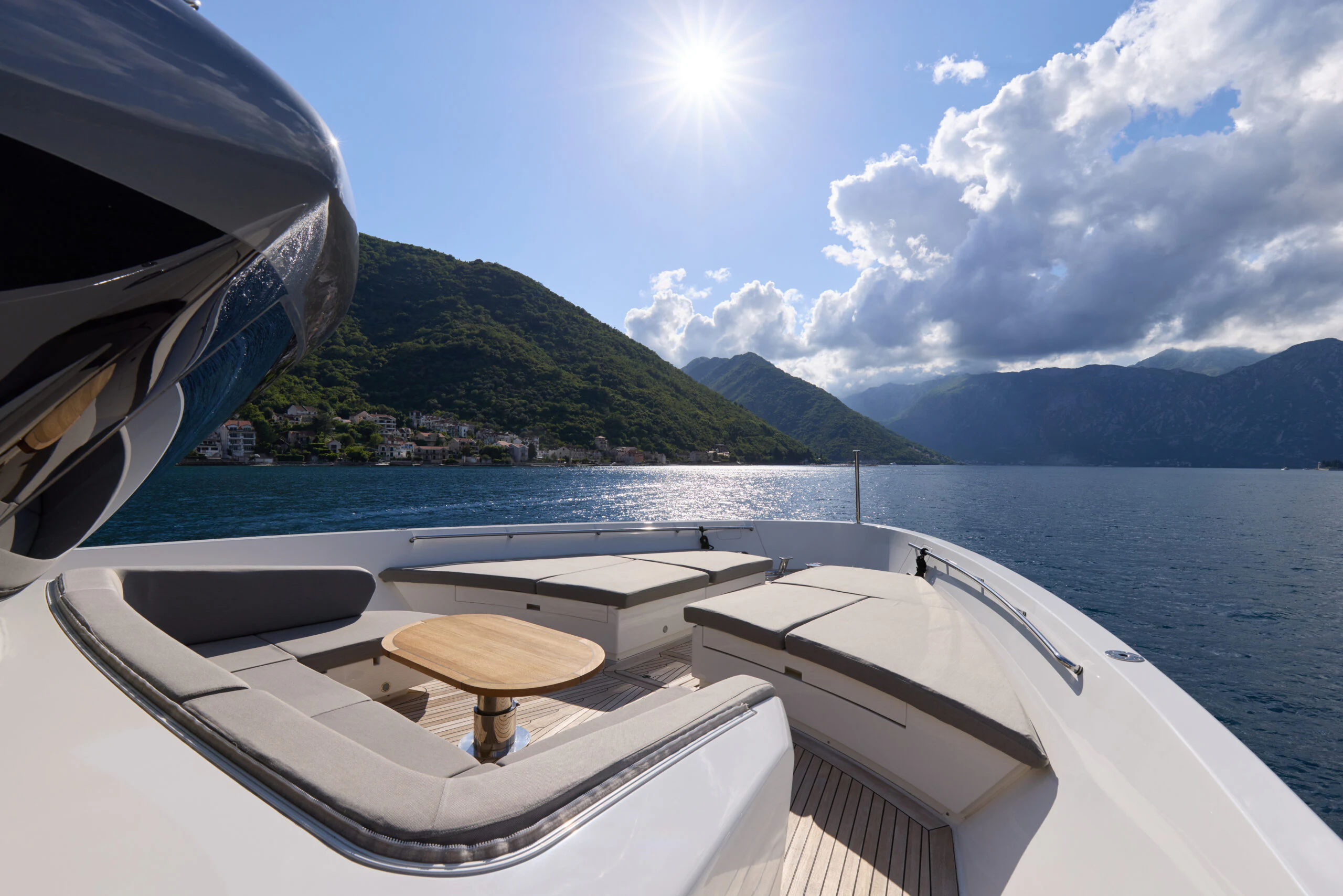 a boat on the water aboard ZAFFIRO III Yacht for Sale