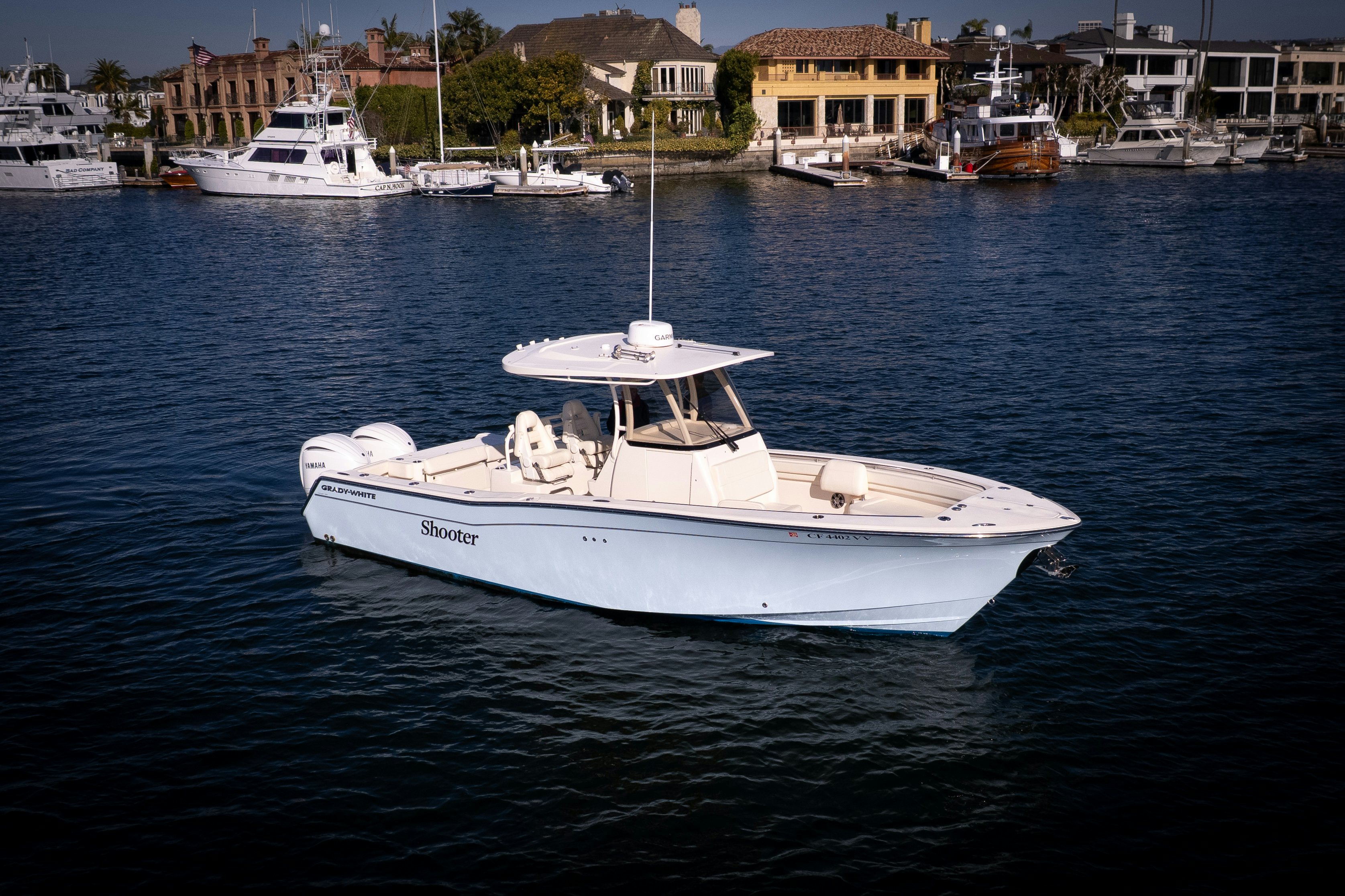a group of boats in the water aboard SHOOTER Yacht for Sale