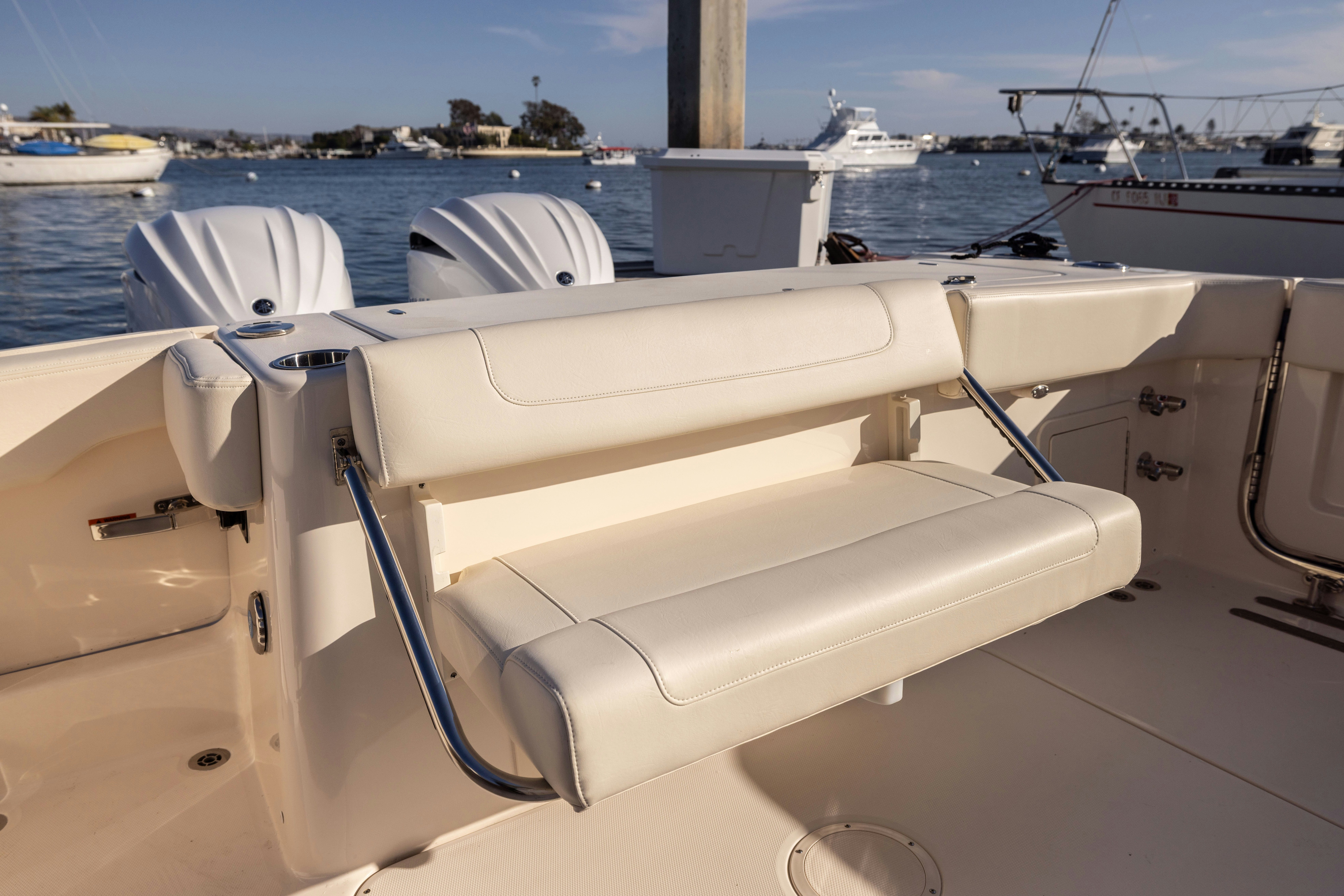 a boat on the water aboard SHOOTER Yacht for Sale