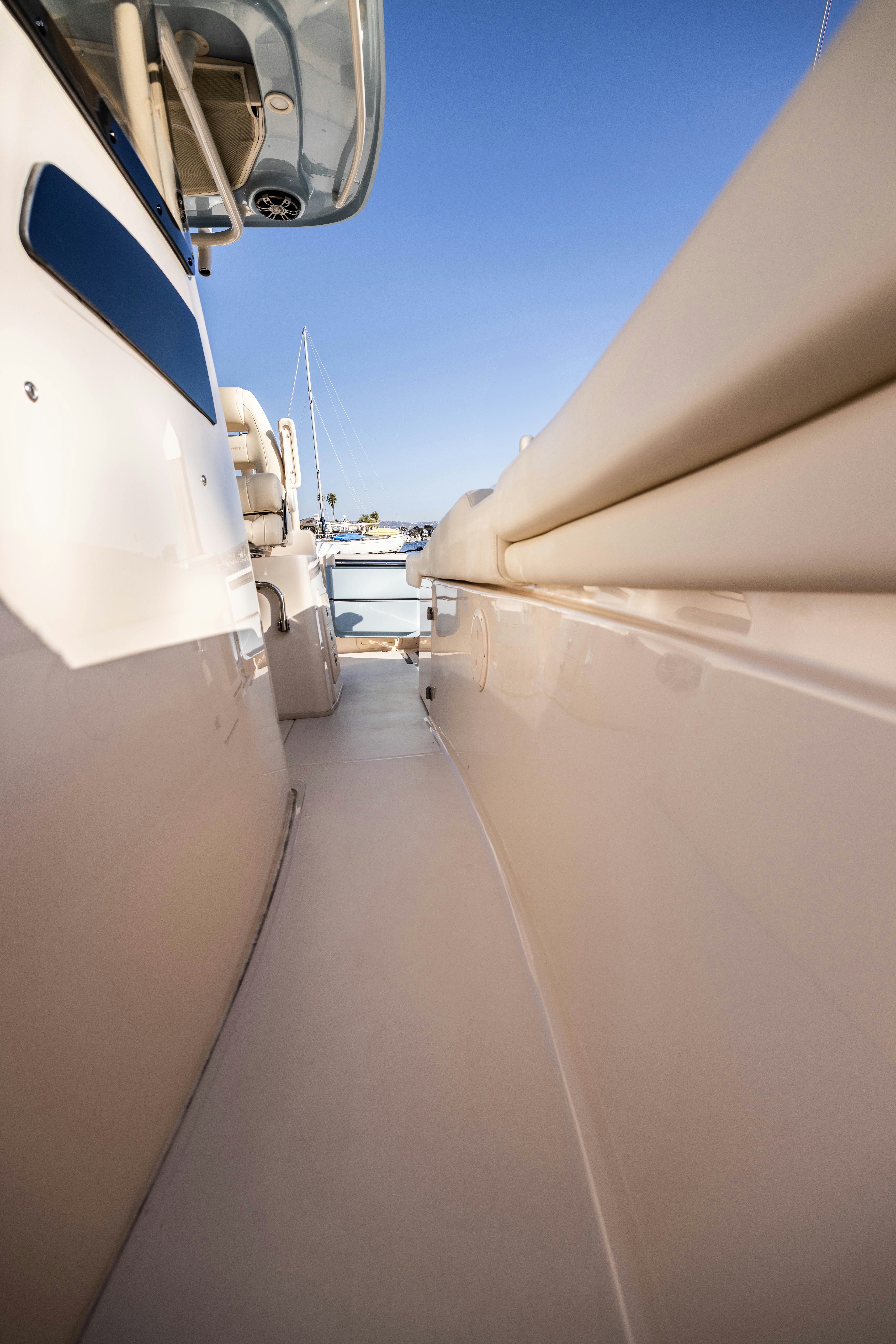 the front of a plane aboard SHOOTER Yacht for Sale