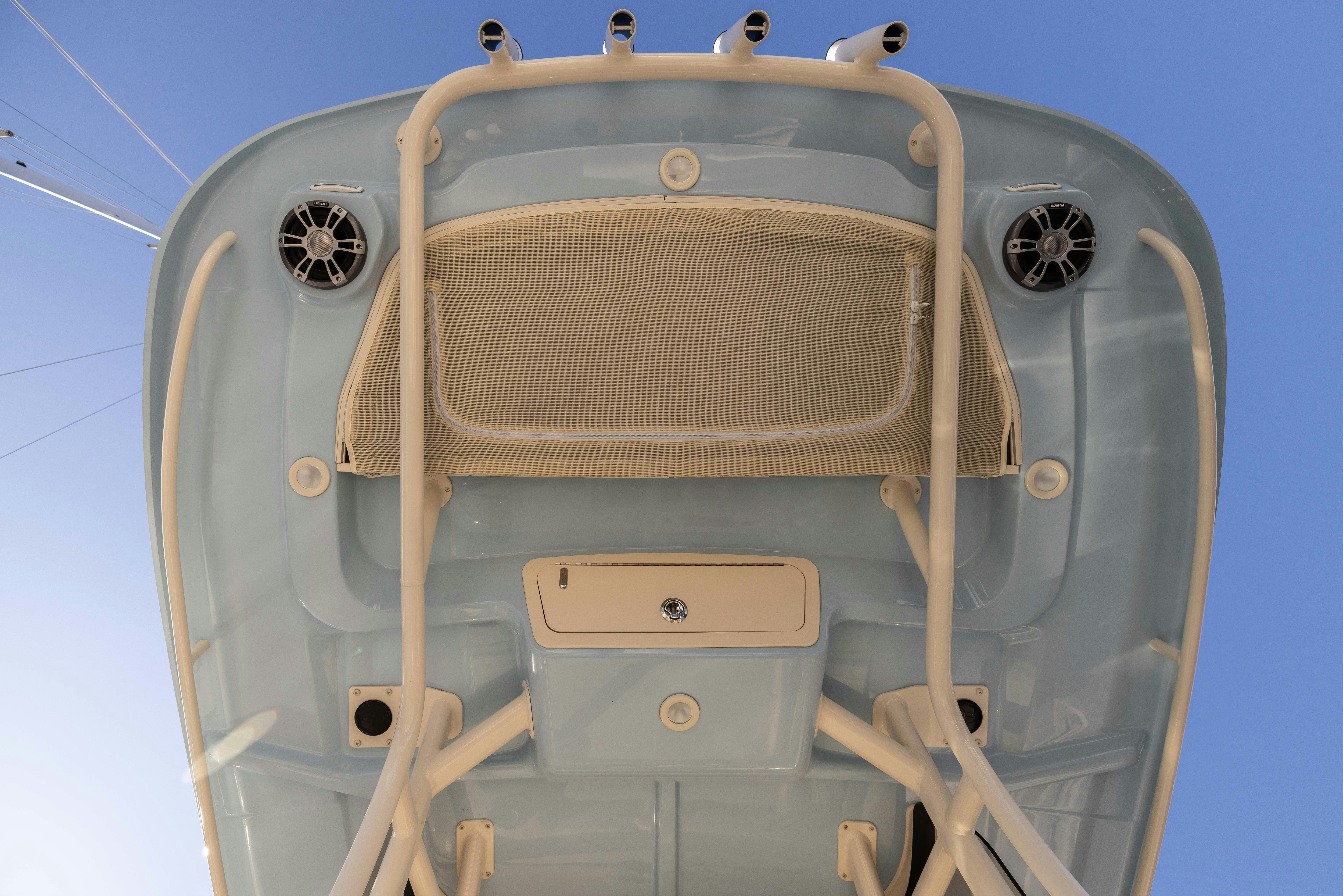 a large metal cylinder aboard SHOOTER Yacht for Sale