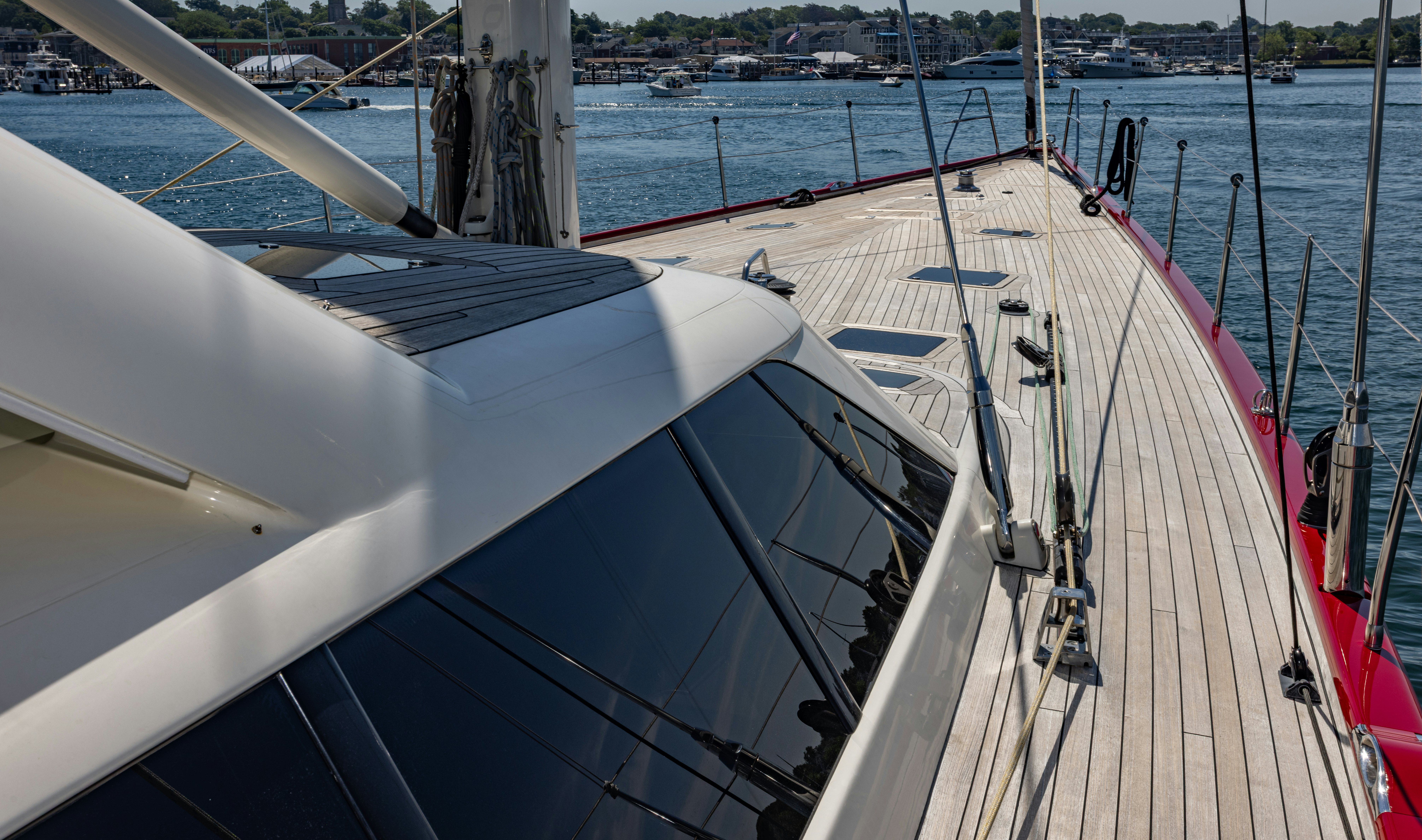 a boat on the water aboard RED SKY Yacht for Sale