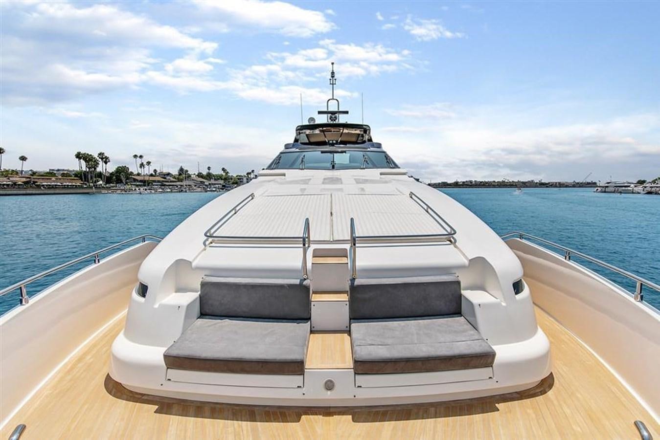 a boat on a dock aboard LONTANO Yacht for Sale