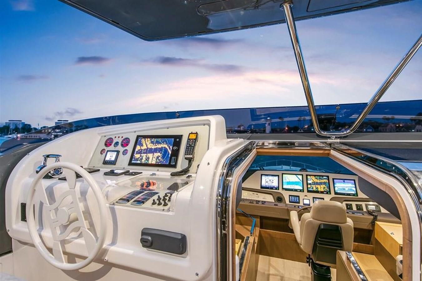 the cockpit of a plane aboard LONTANO Yacht for Sale