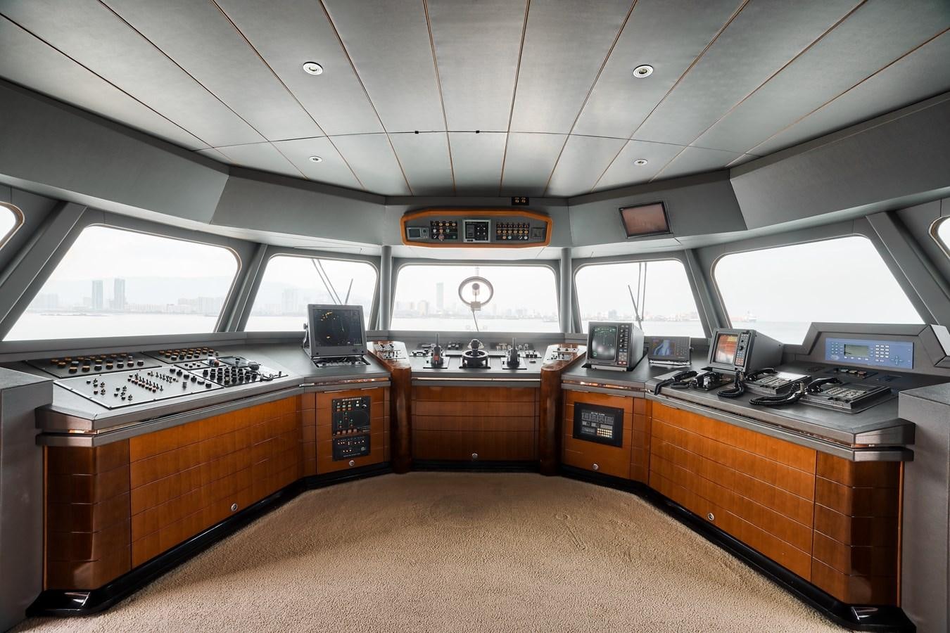 an empty room with computers aboard ASEAN LADY Yacht for Sale