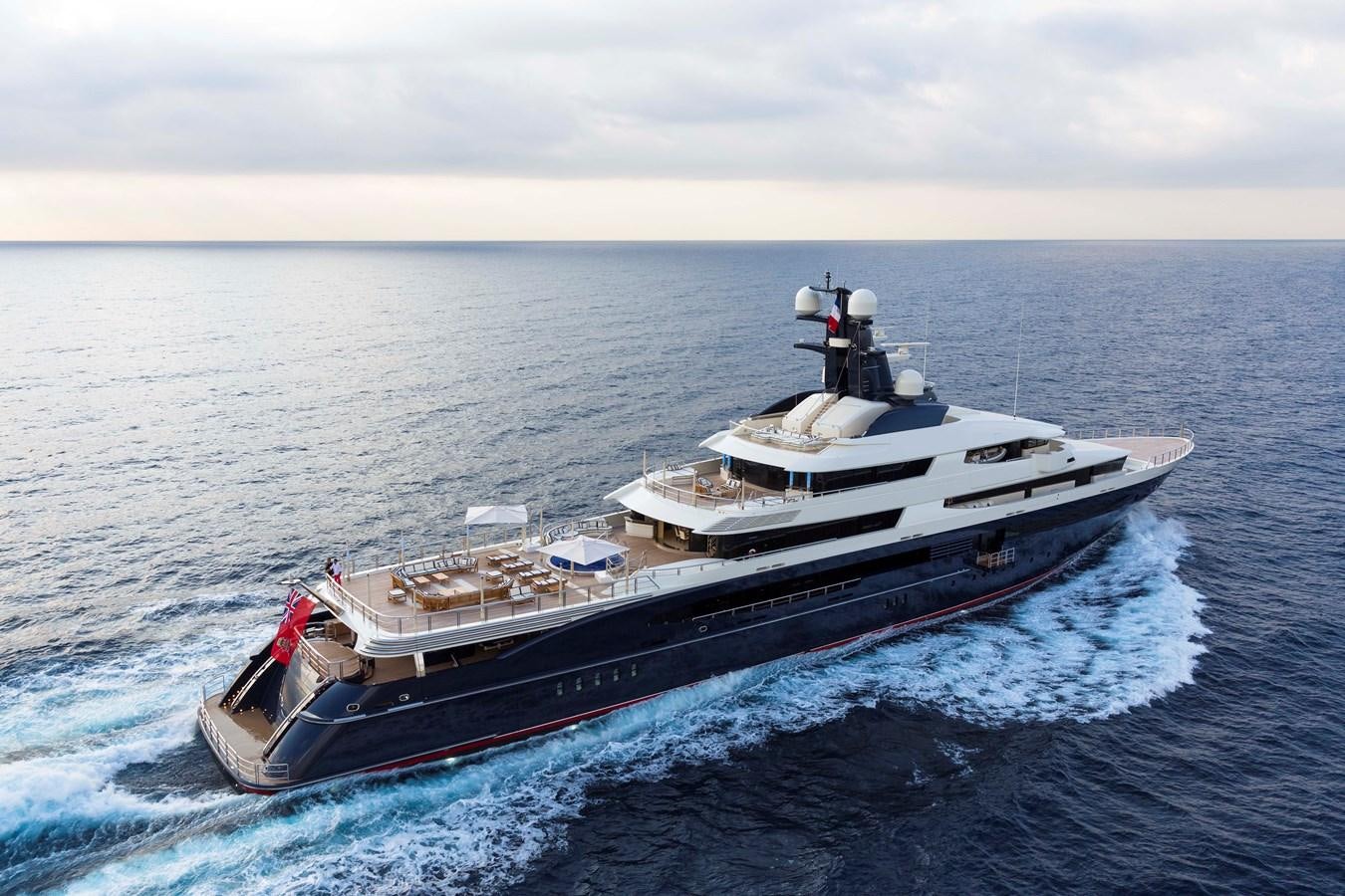 a boat in the water aboard DRAAK Yacht for Sale