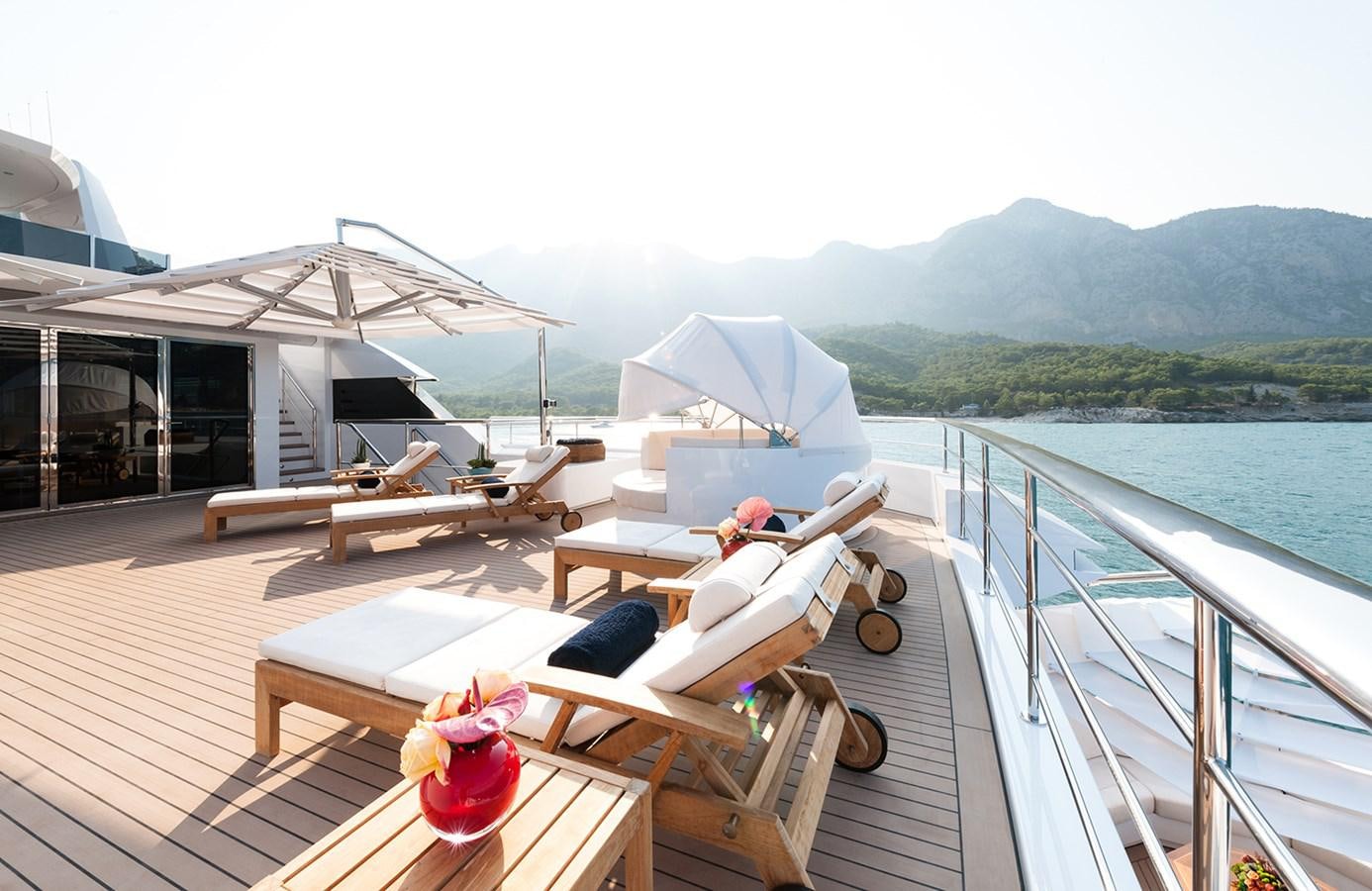 a boat on the water aboard ALMAX Yacht for Charter