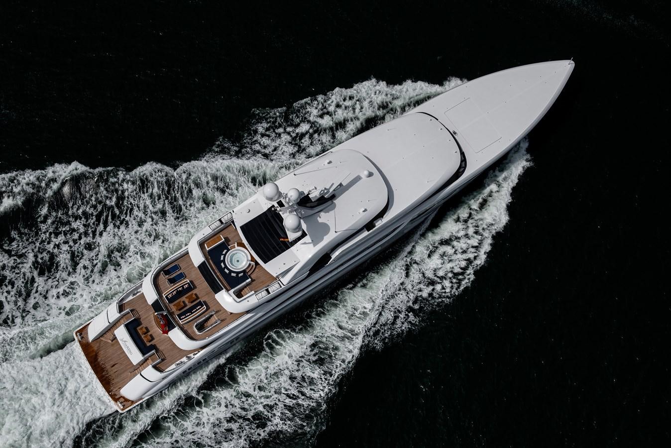 a satellite in space aboard STARLUST Yacht for Sale