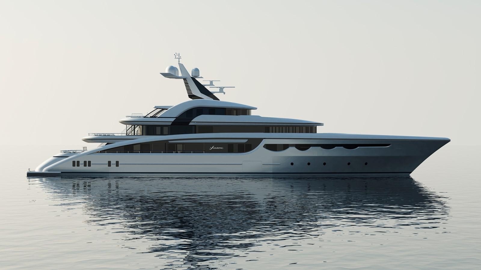 a large white boat aboard STARLUST Yacht for Sale