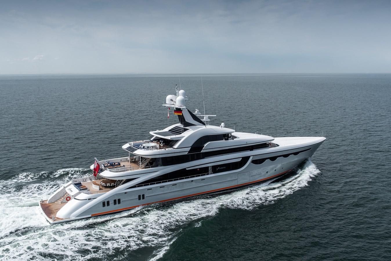 a boat in the water aboard STARLUST Yacht for Sale