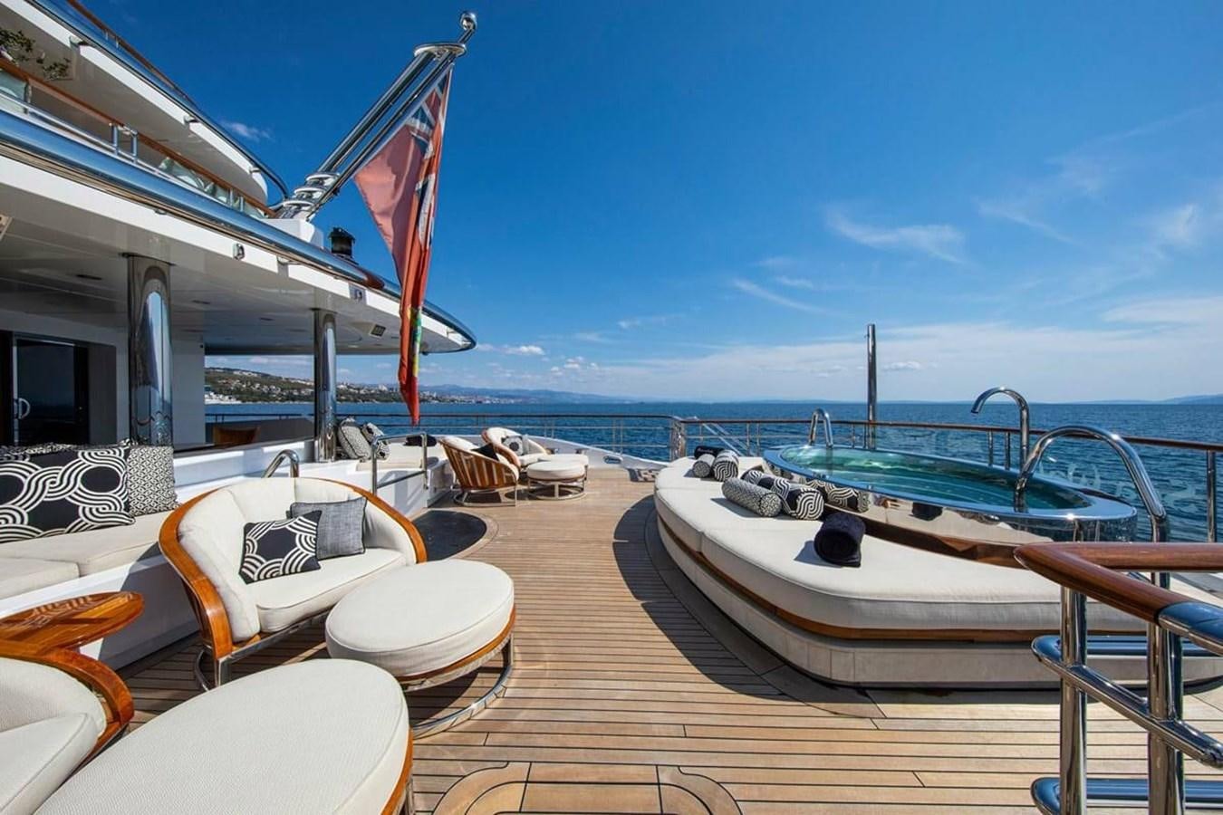 a boat on a dock aboard LADY MAJA I Yacht for Sale