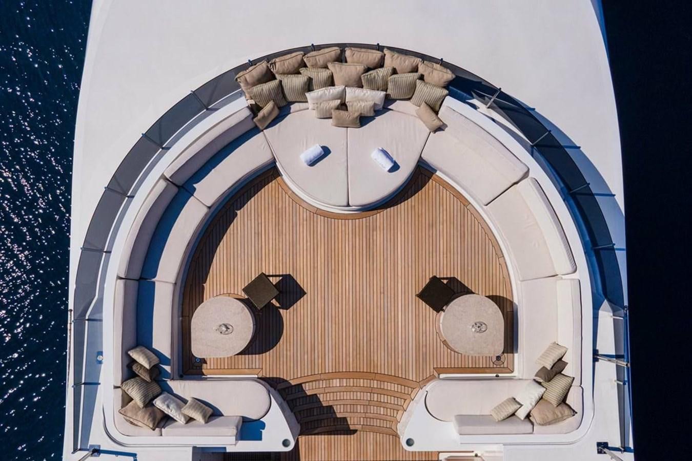 a clock on a wall aboard LADY MAJA I Yacht for Sale