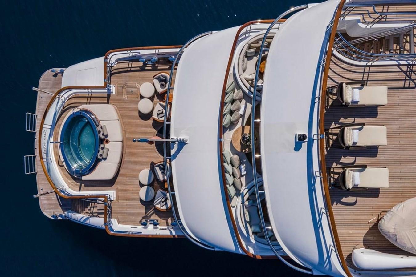 a close-up of a car aboard LADY MAJA I Yacht for Sale