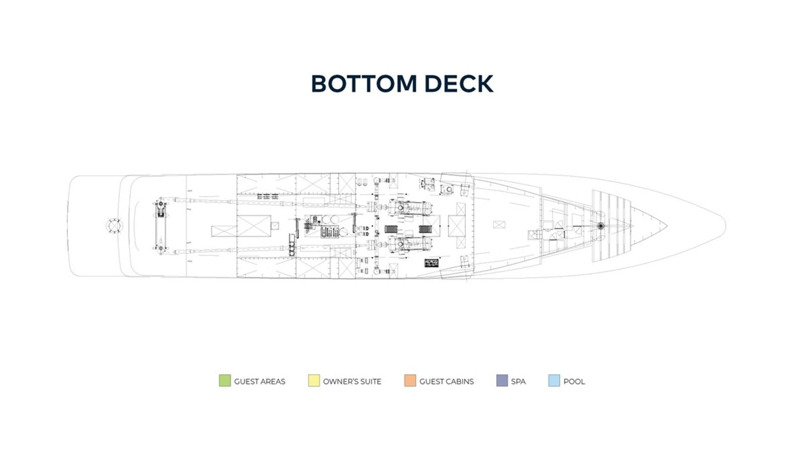 diagram, engineering drawing aboard LADY MAJA I Yacht for Sale