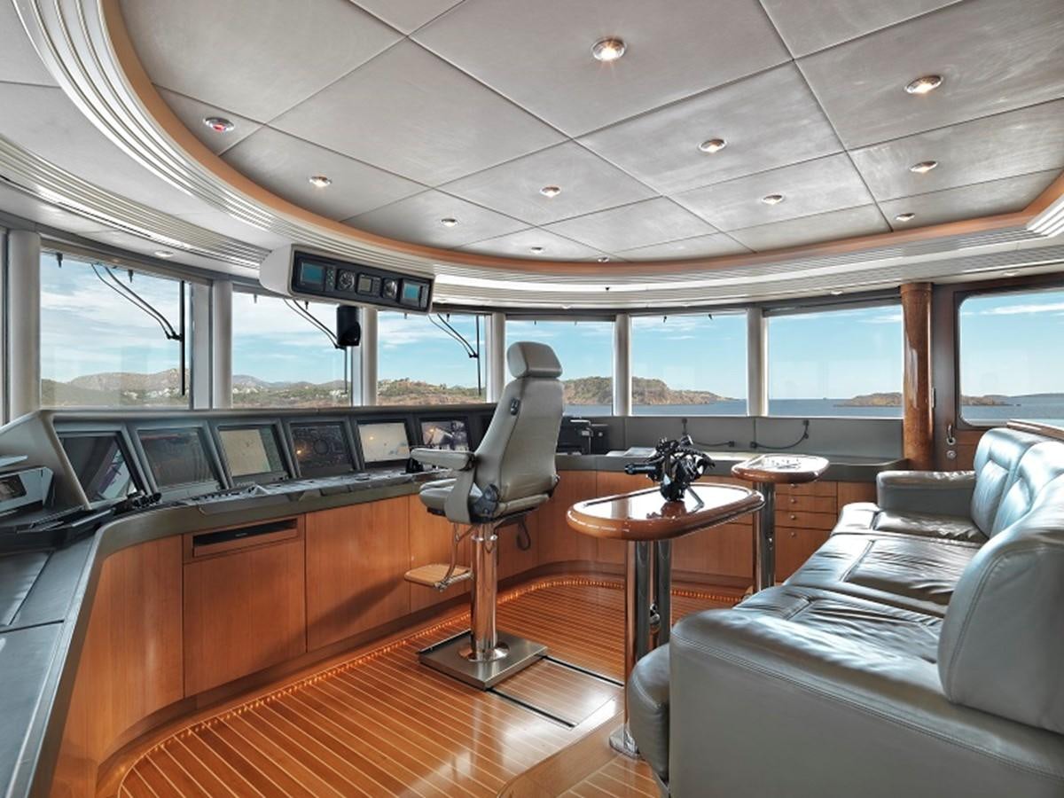 inside of a bus aboard CAPRI I Yacht for Sale