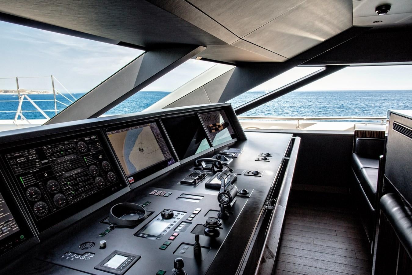 inside of a ship aboard HALO Yacht for Sale