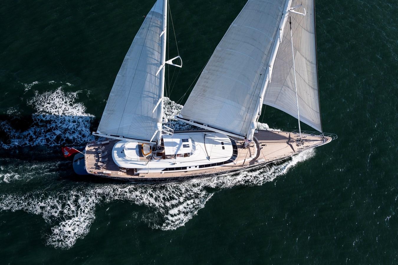 a sailboat on the water aboard ZENJI Yacht for Sale