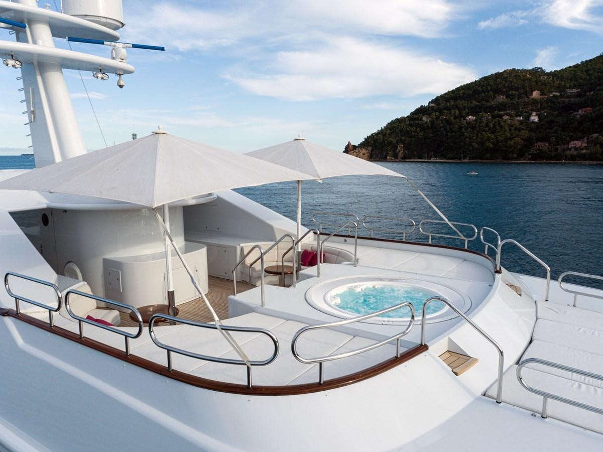 a boat on the water aboard SEA HUNTRESS Yacht for Sale