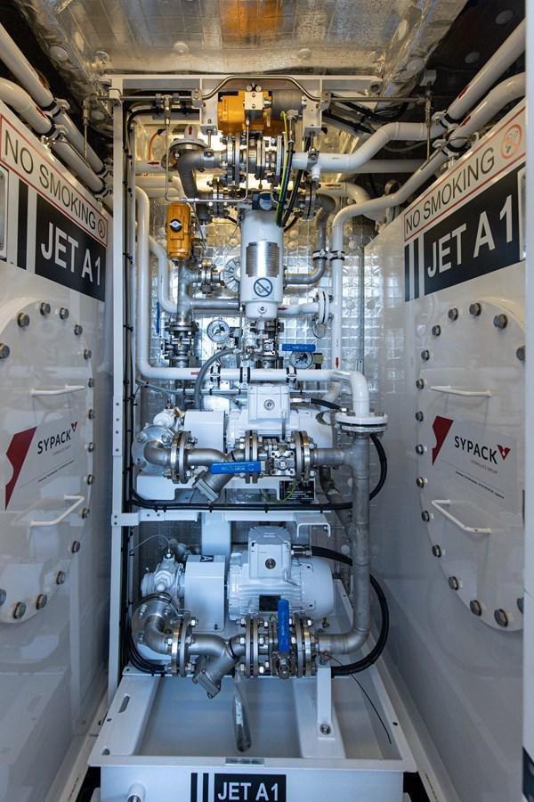 a machine with wires aboard SEA HUNTRESS Yacht for Sale