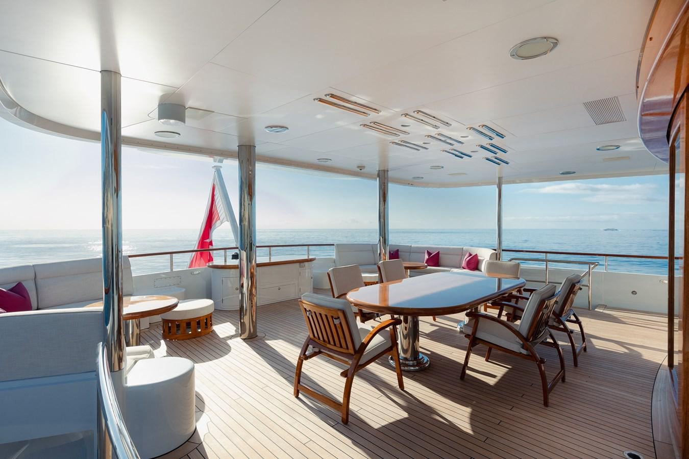 a boat on the water aboard SEA HUNTRESS Yacht for Sale