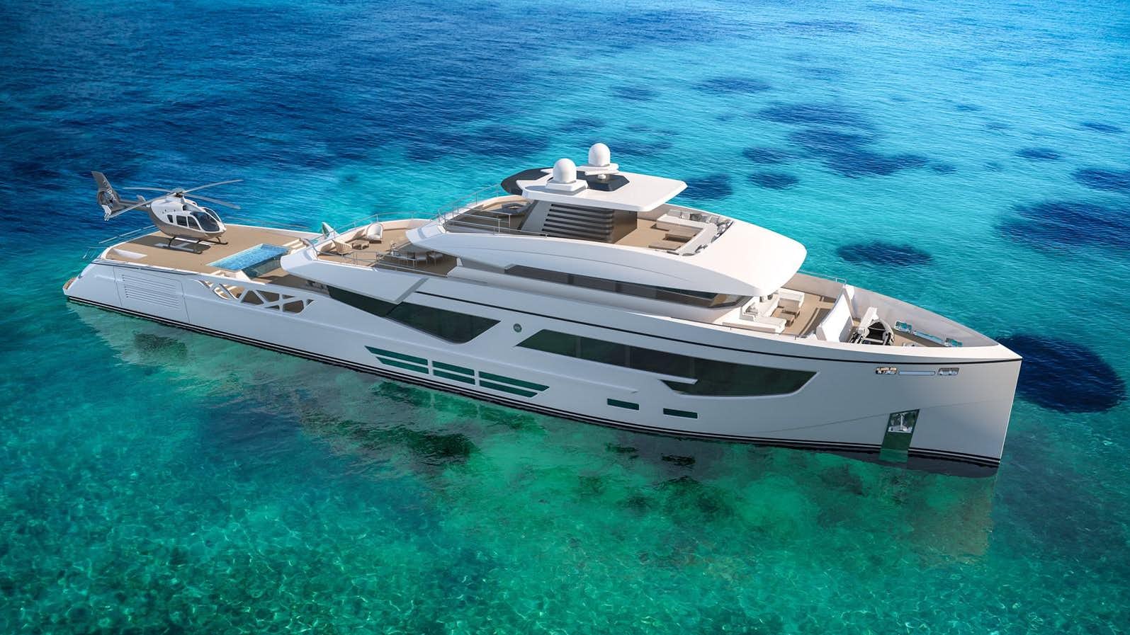 a white yacht in the water aboard 52M PHI DESIGN EXPLORER YACHT Yacht for Sale