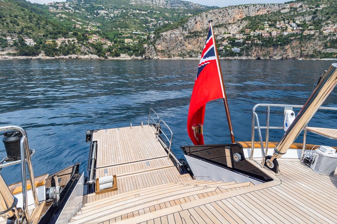 a boat on the water aboard PRANA Yacht for Charter
