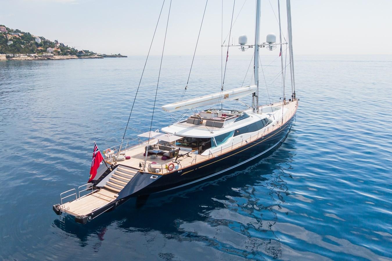 a boat on the water aboard PRANA Yacht for Charter