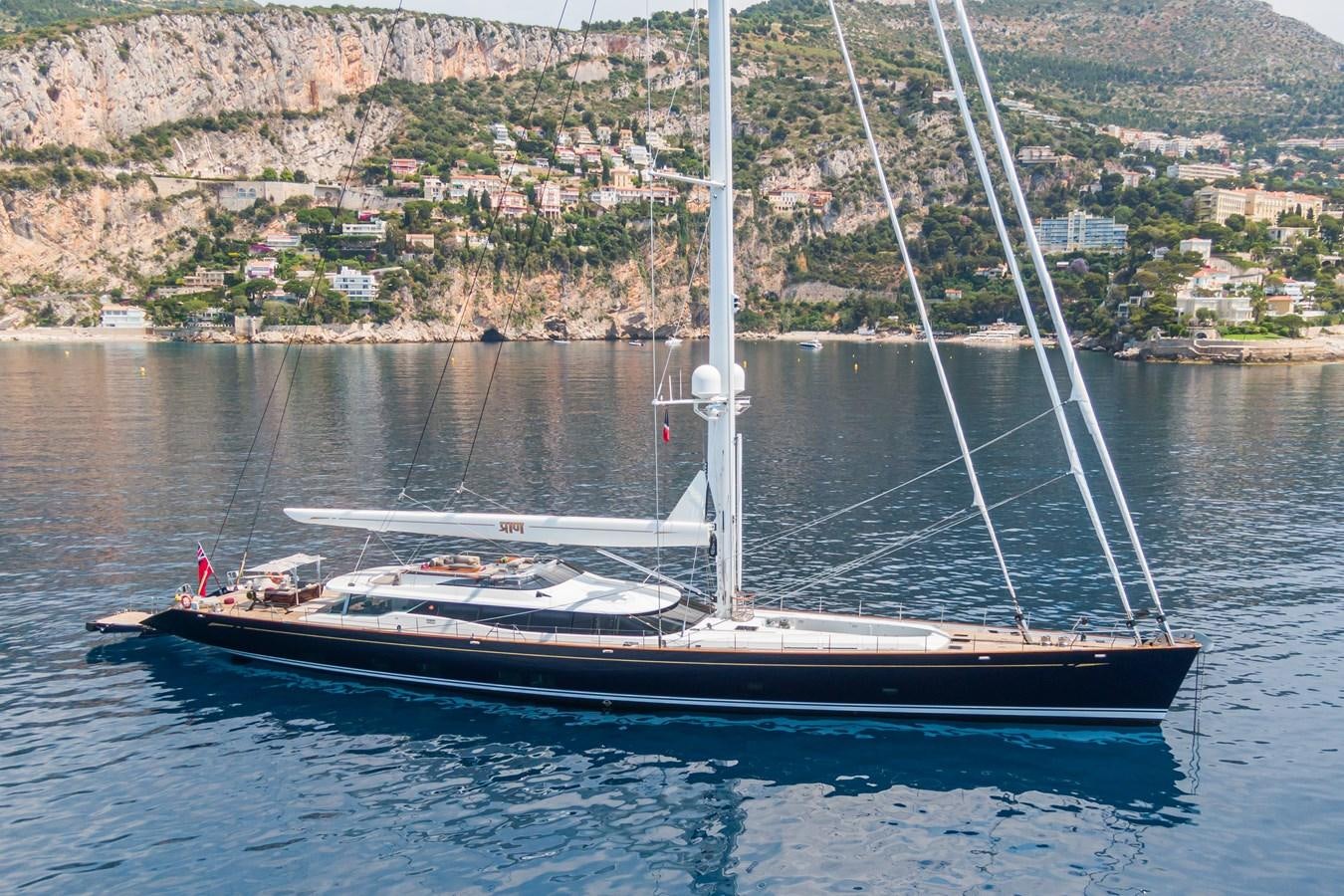 a boat on the water aboard PRANA Yacht for Charter