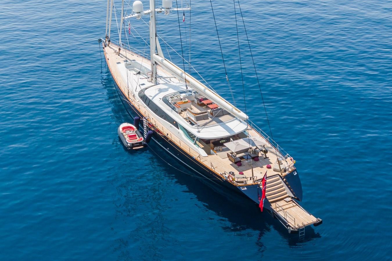 a boat on the water aboard PRANA Yacht for Charter