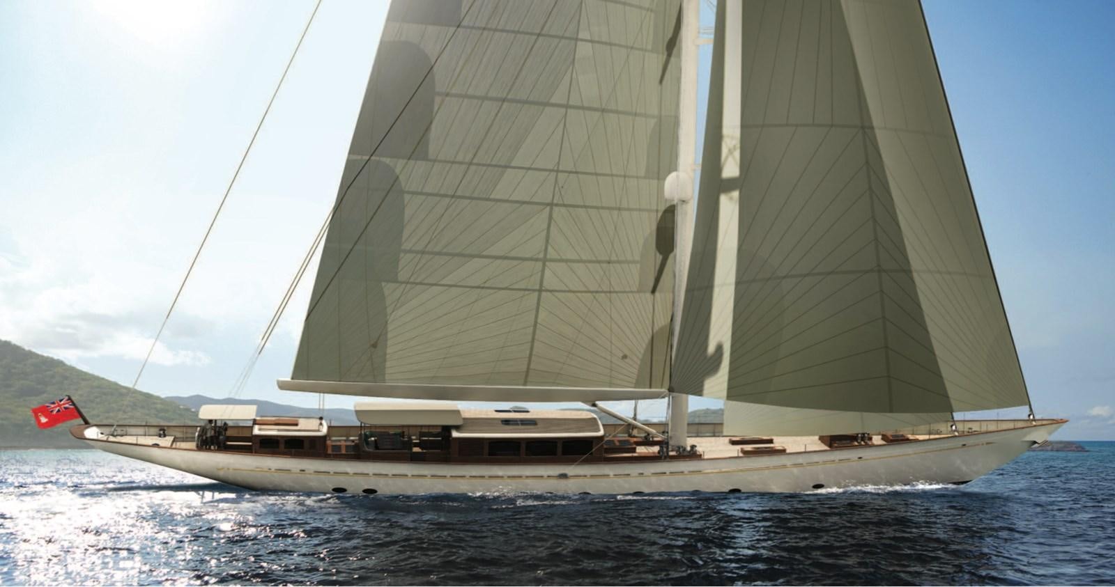 a boat on the water aboard RAINBOW II Yacht for Sale