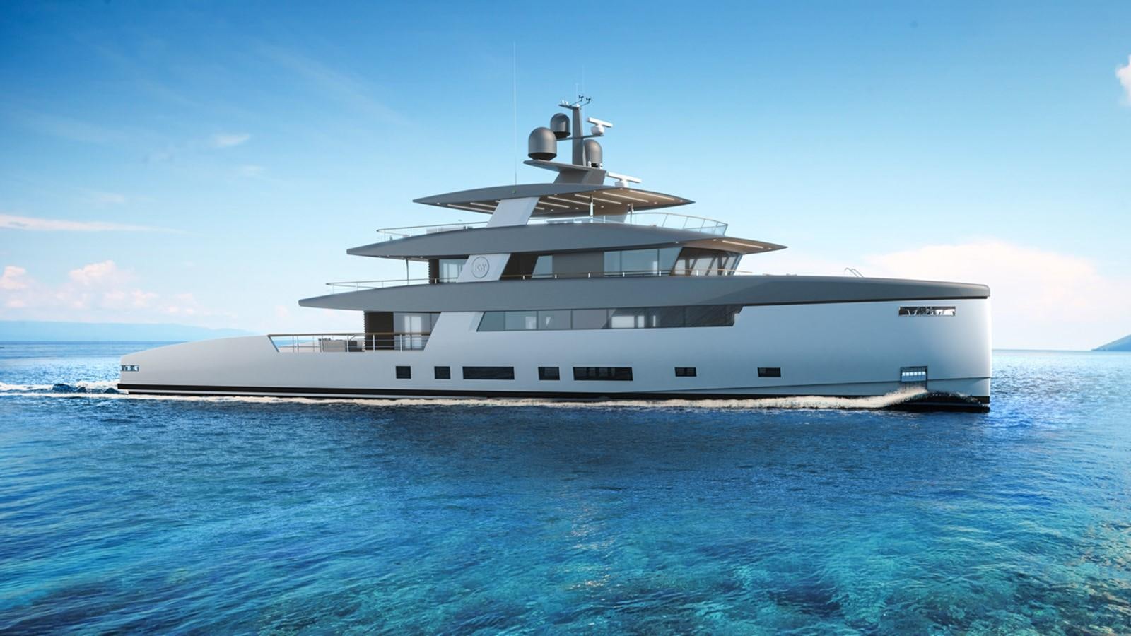 a large white boat in the water aboard 50M CECCARELLI EXPLORER YACHT Yacht for Sale