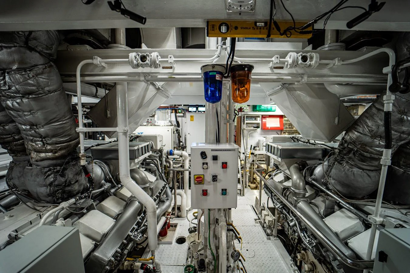 a machine in a factory aboard MERCURY Yacht for Sale