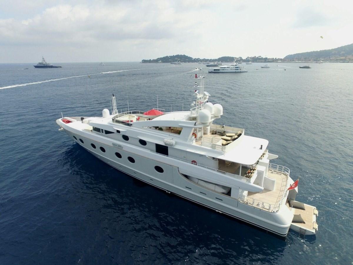 a ship on the water aboard QUEEN AIDA Yacht for Sale