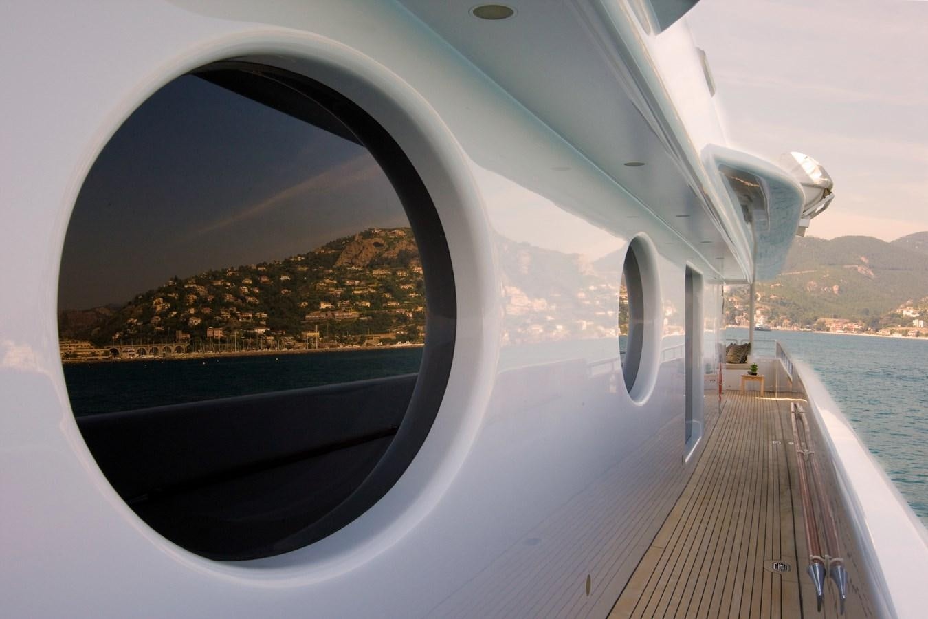 a view of a city from a plane aboard QUEEN AIDA Yacht for Sale