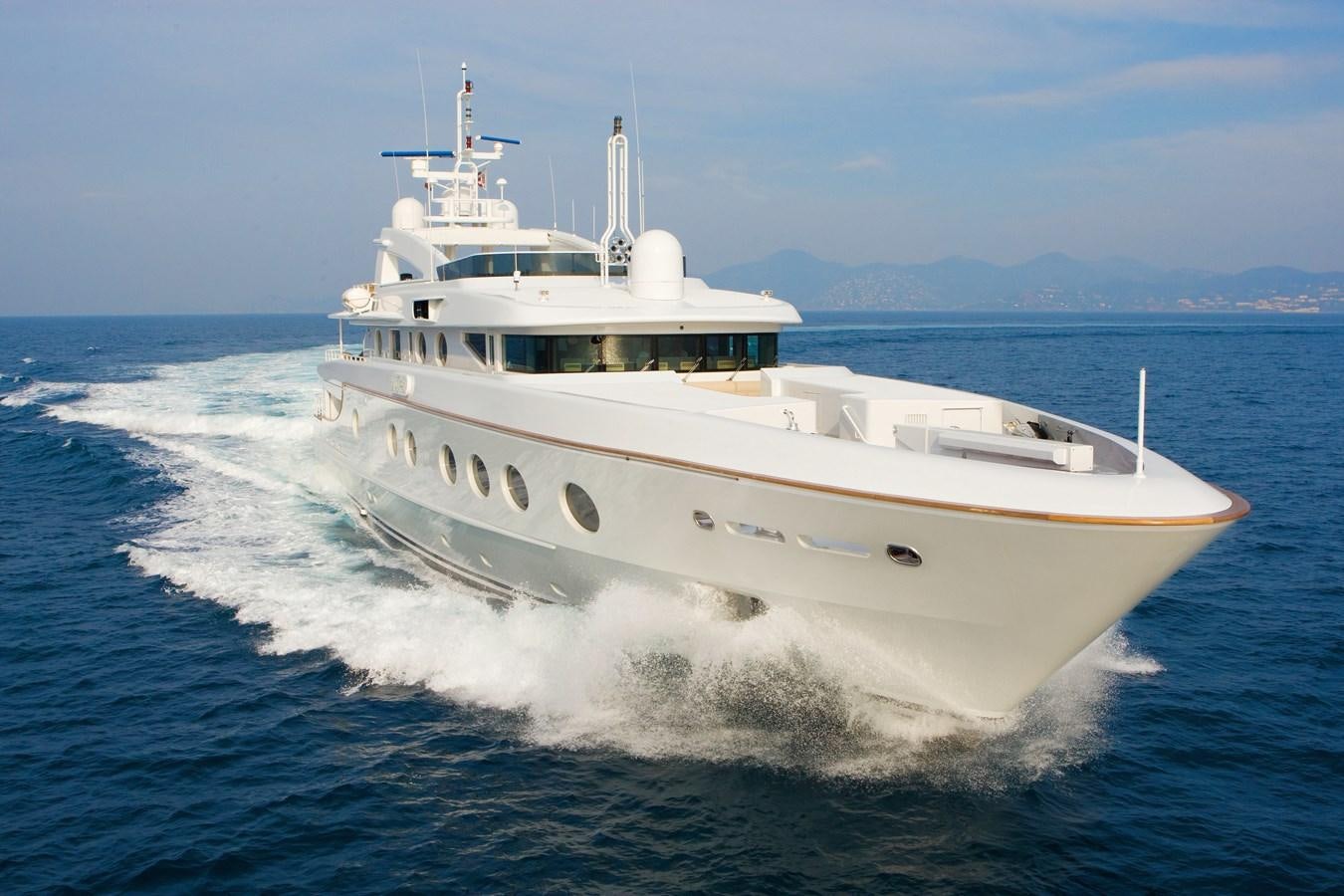 a large white boat aboard QUEEN AIDA Yacht for Sale