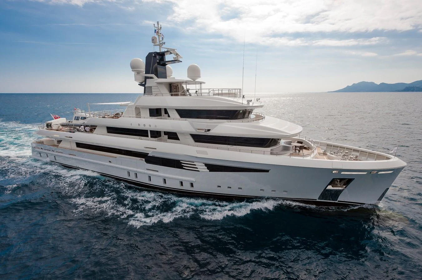 a white yacht on the water aboard I NOVA Yacht for Sale