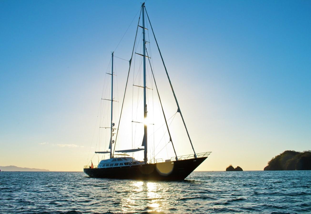 a sailboat in the water aboard MORNING GLORY Yacht for Sale