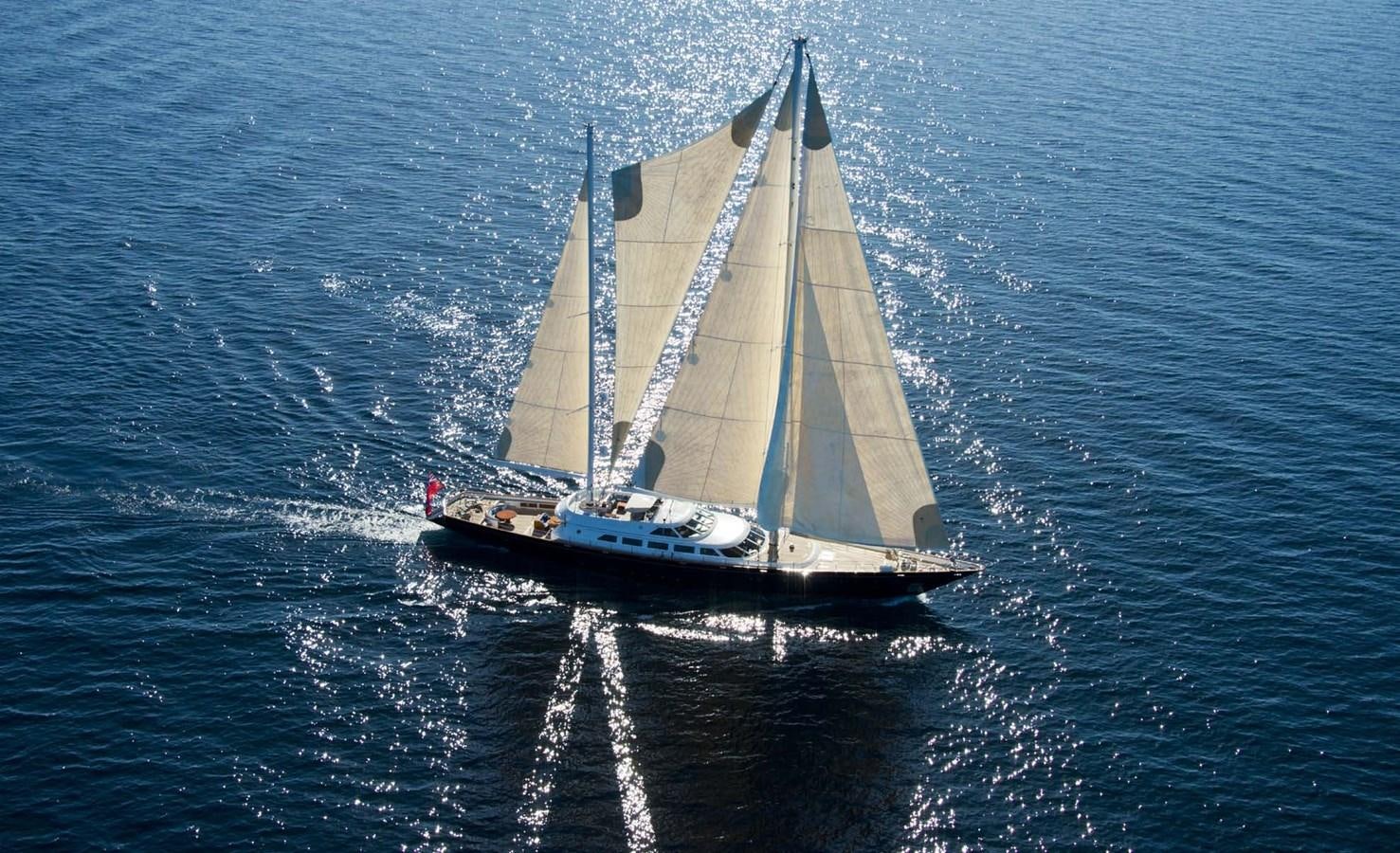 a sailboat on the water aboard MORNING GLORY Yacht for Sale