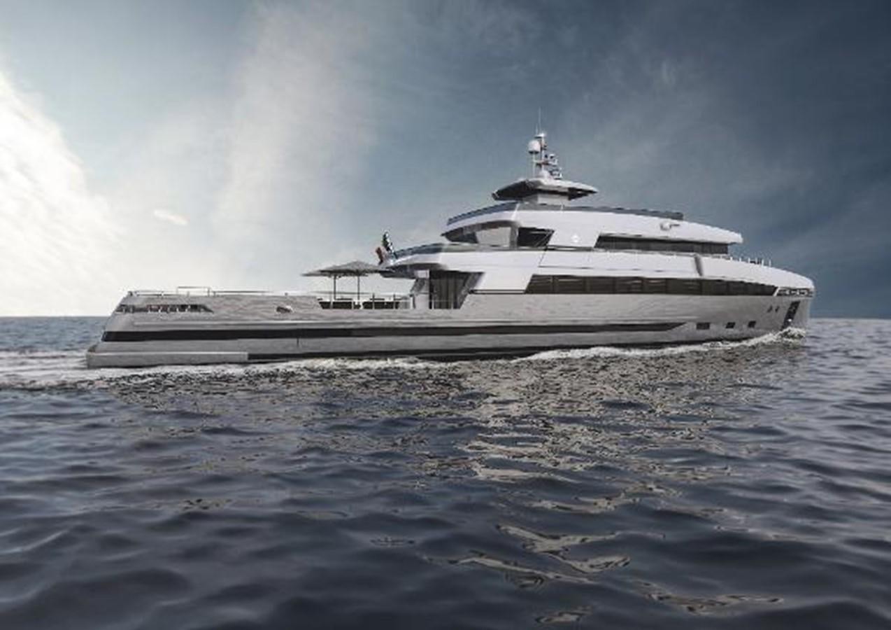 a large ship in the water aboard 48M SPADOLINI EXPLORER YACHT Yacht for Sale