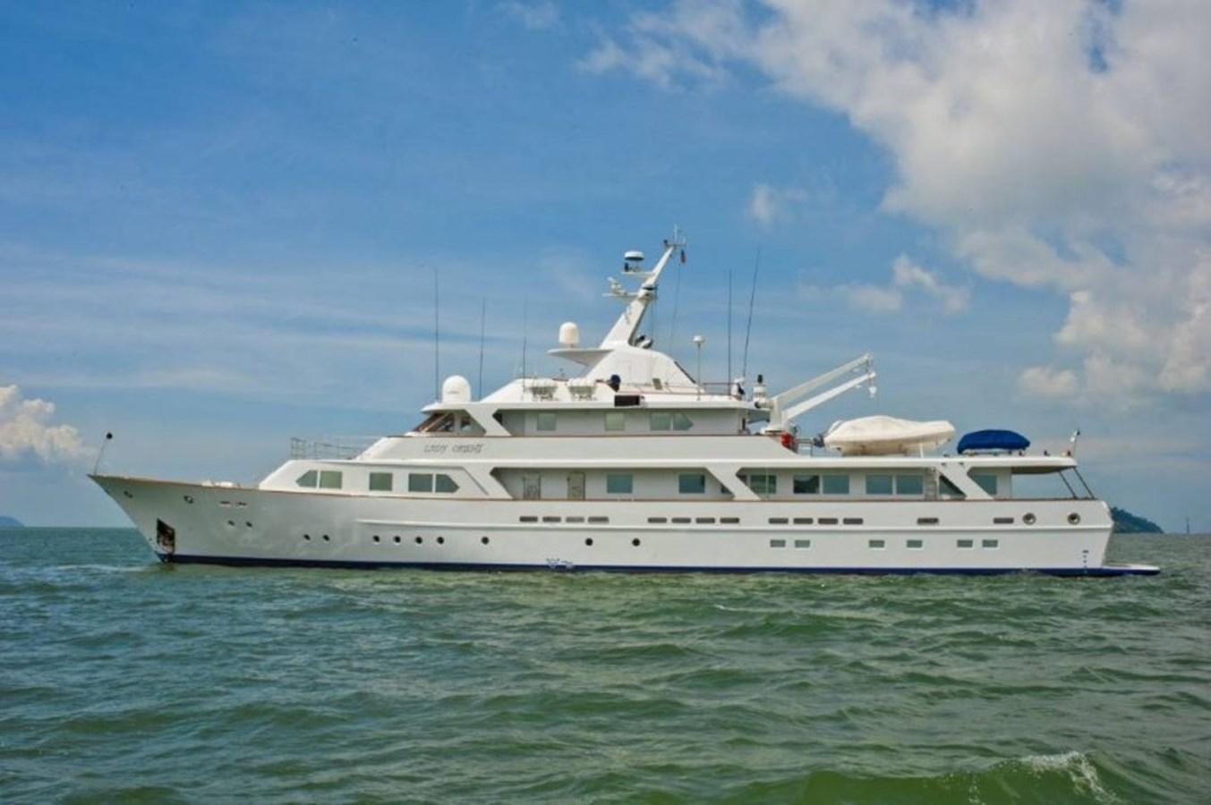 a white yacht in the water aboard LANGKAWI LADY Yacht for Sale