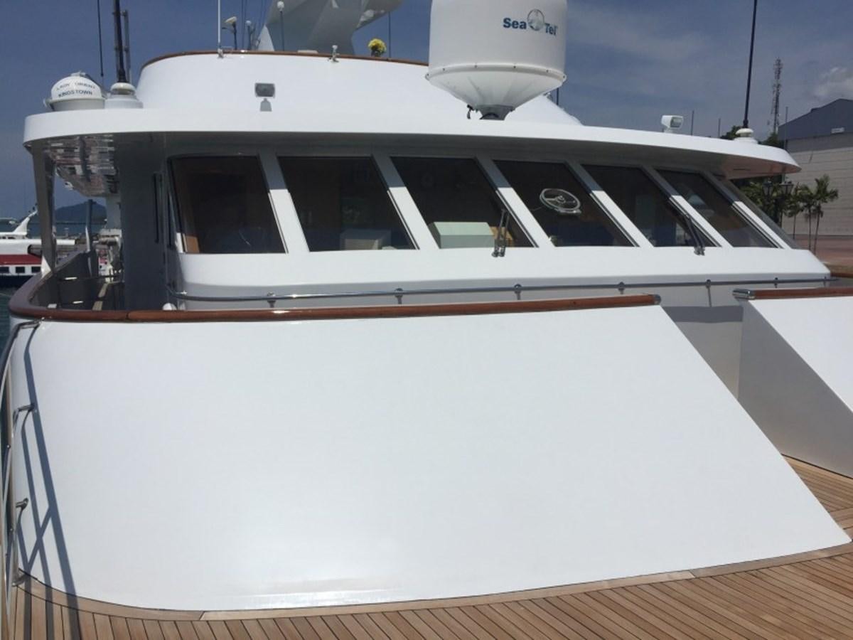 a white boat with a white surface aboard LANGKAWI LADY Yacht for Sale