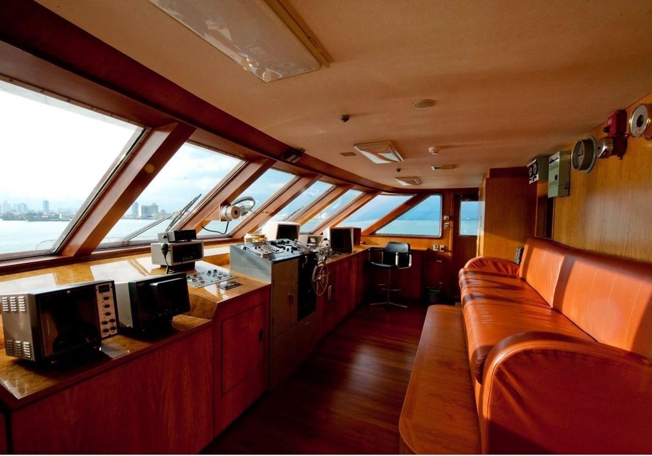 inside of a train aboard LANGKAWI LADY Yacht for Sale