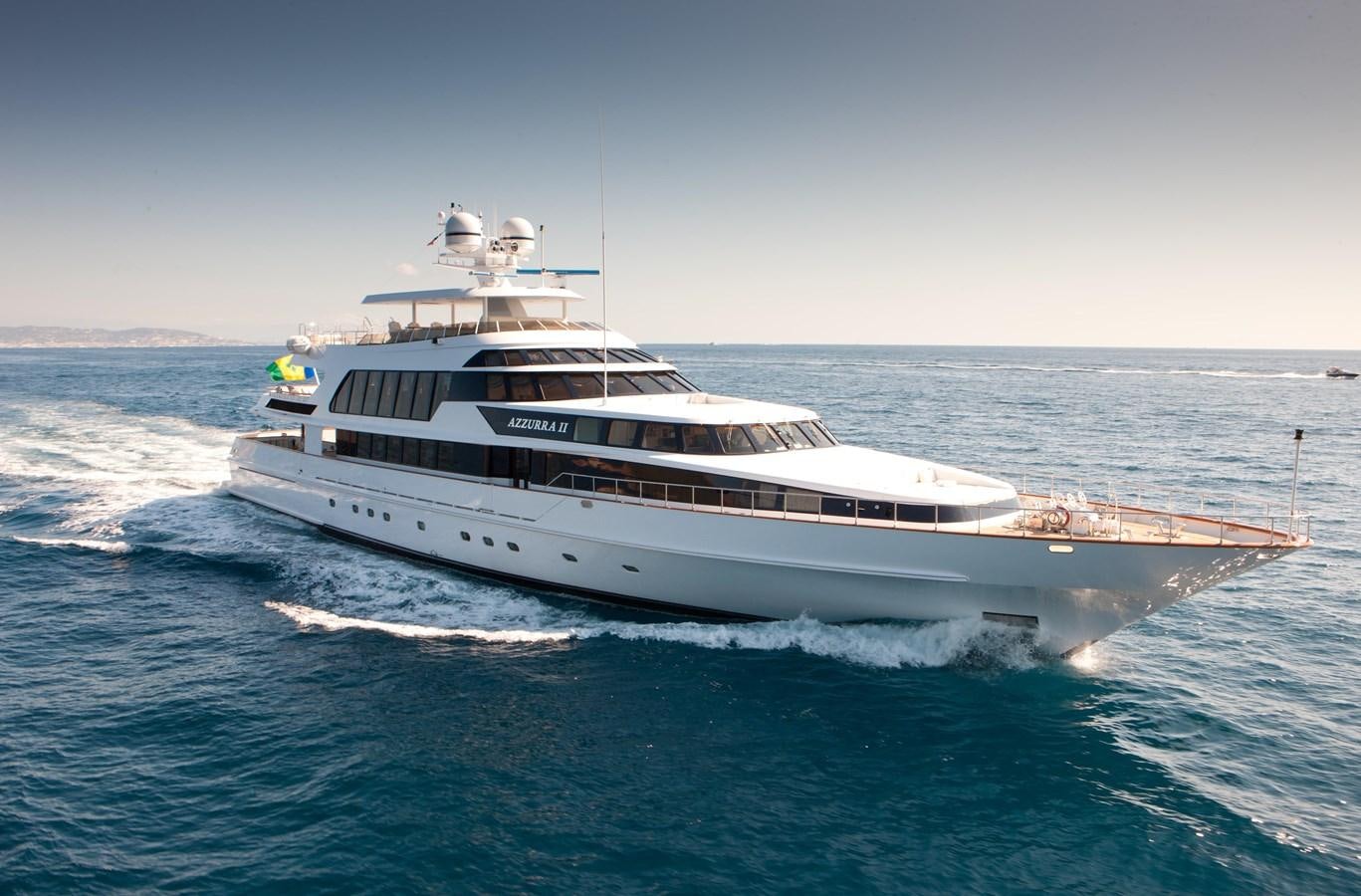 a boat on the water aboard AZZURRA II Yacht for Sale