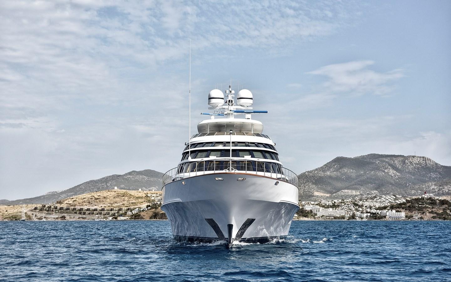 a boat in the water aboard AZZURRA II Yacht for Sale