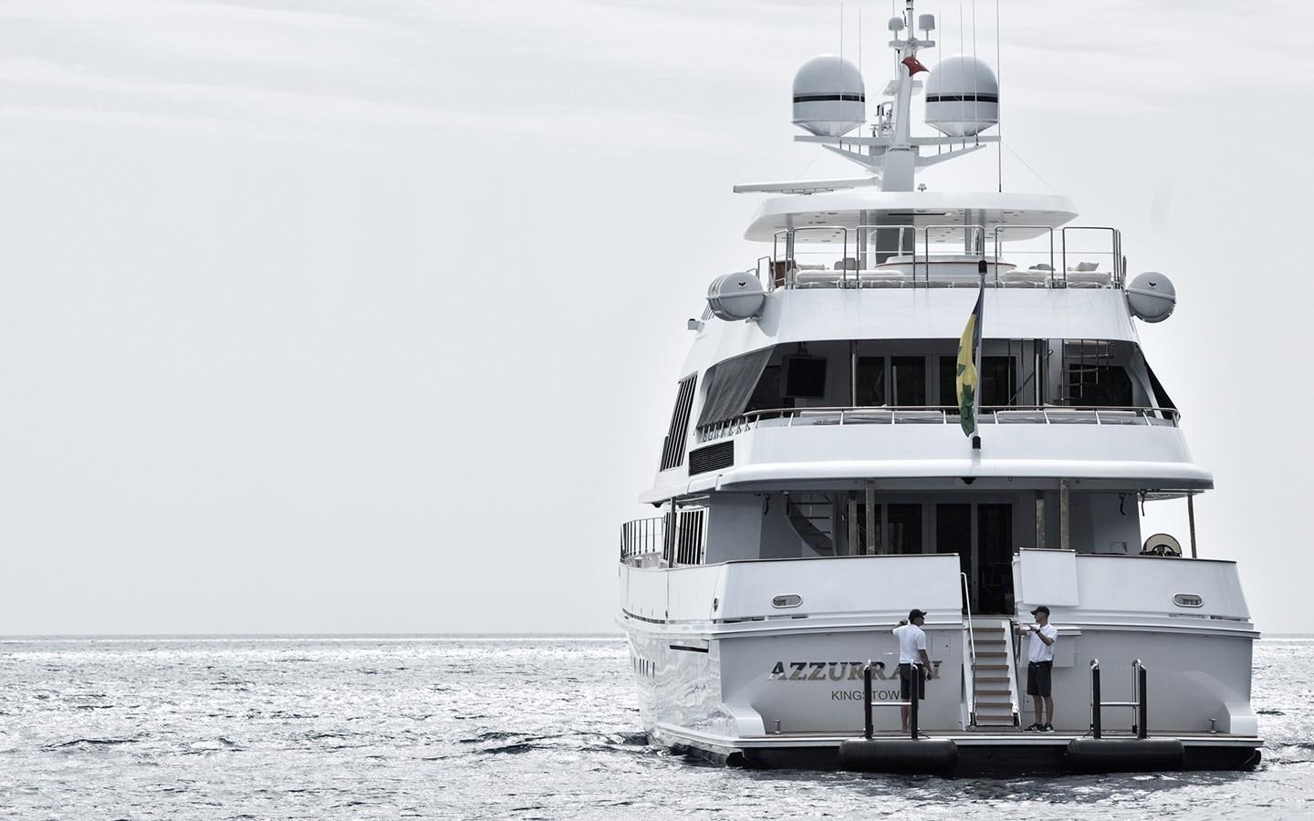 a boat on the water aboard AZZURRA II Yacht for Sale