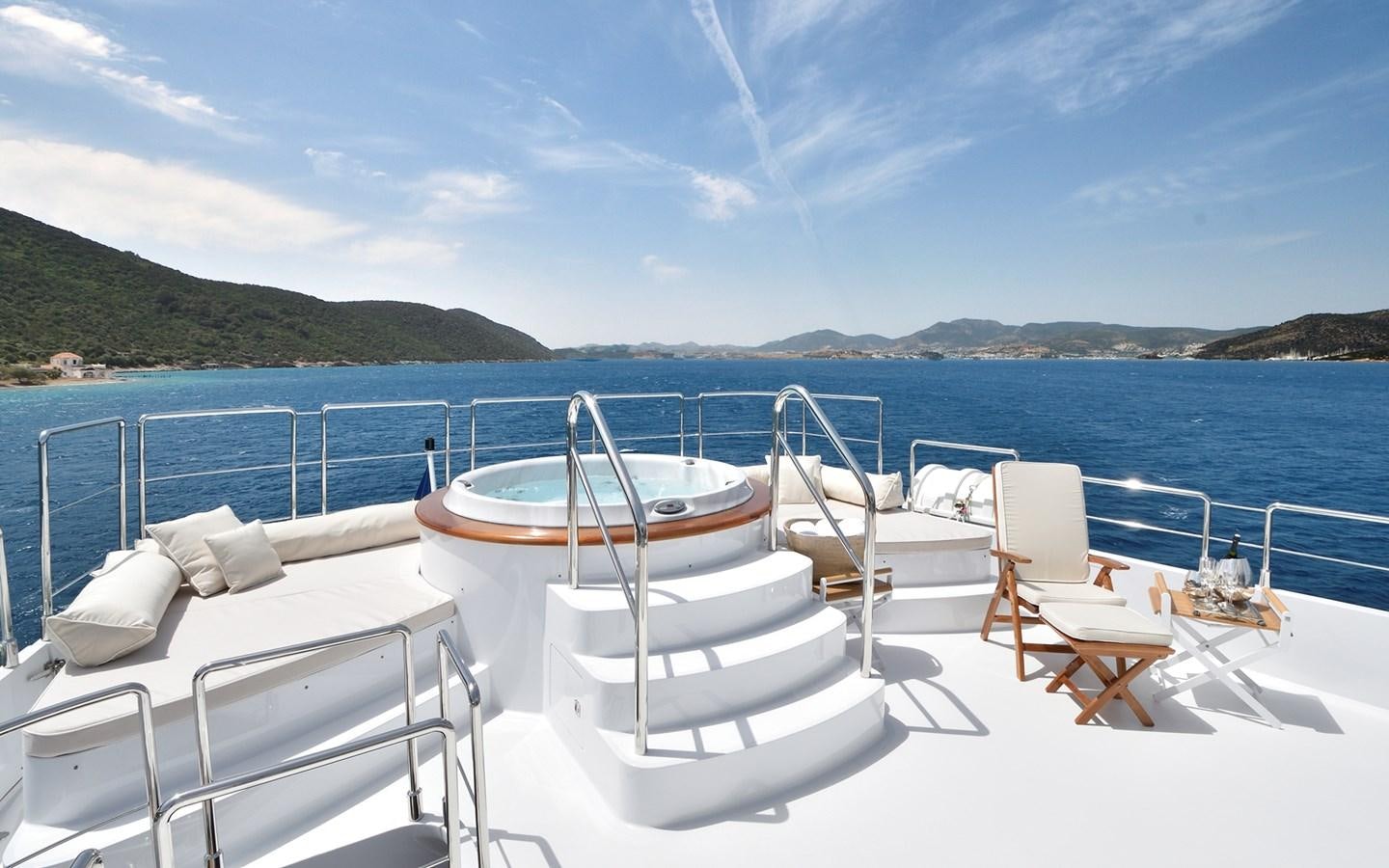 a boat on a body of water aboard AZZURRA II Yacht for Sale