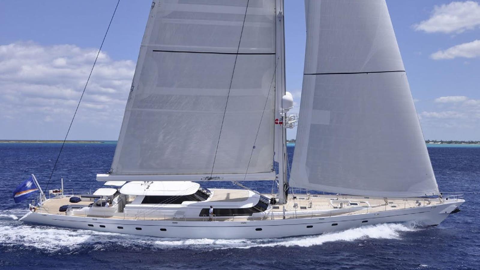 a sailboat on the water aboard HYPERION Yacht for Sale