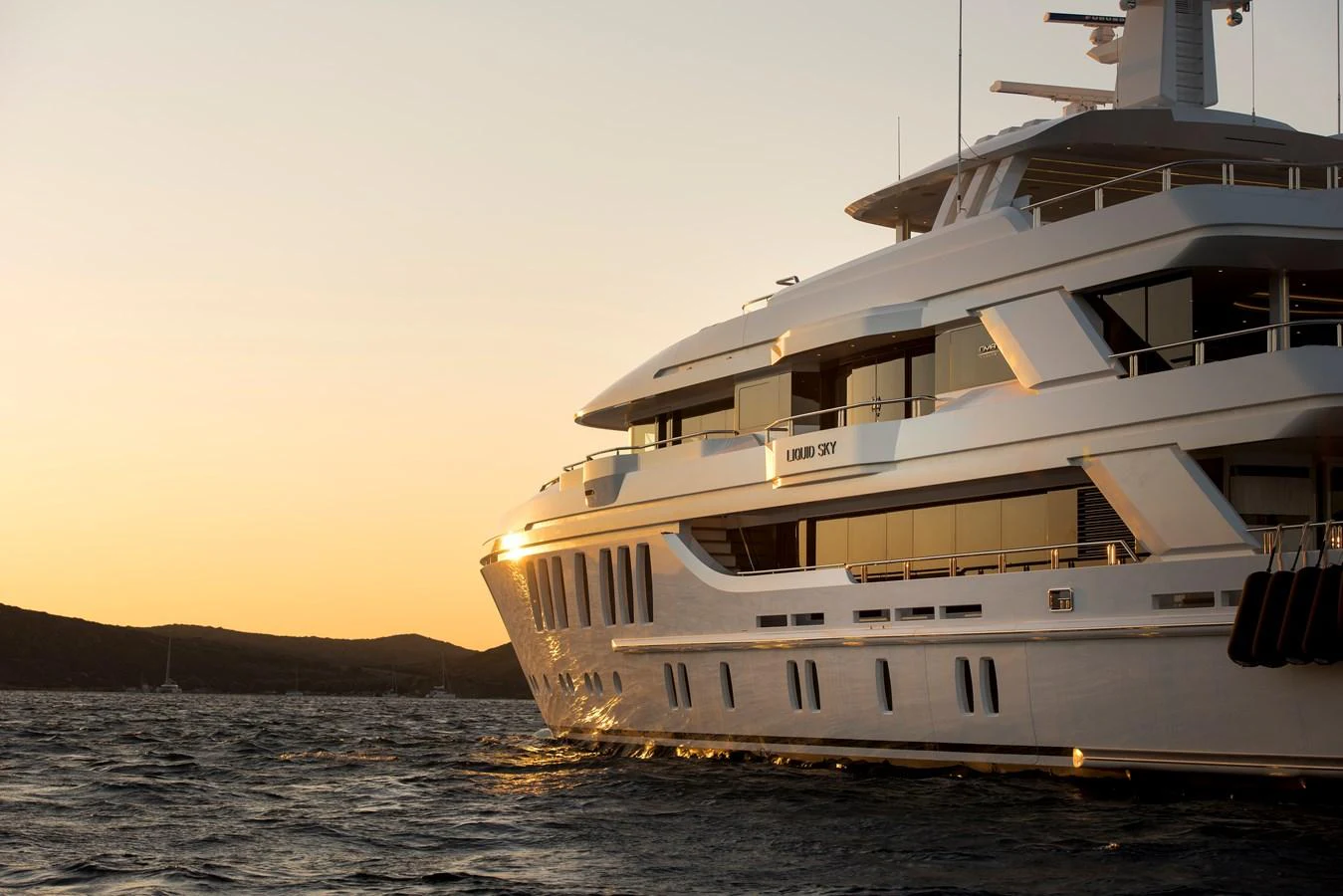 a large white boat on the water aboard CMB 47 SERIES Yacht for Sale